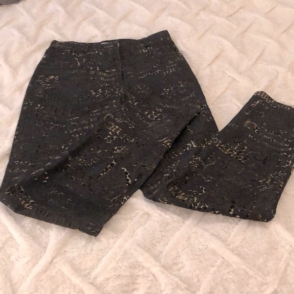 WALKING ART AUSTRALIA HIGH WAISTED LEOPARD PRINT LETTERING ON BLACK DENIM SZ 6 - Picture 3 of 15